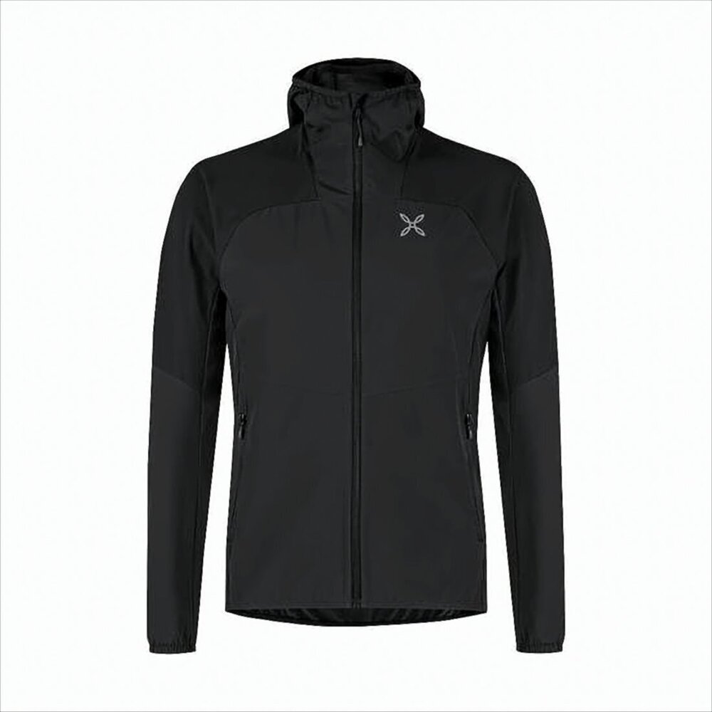 MONTURA Fitted Black Jacket with High Collar